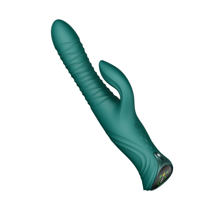 Пульсатор-кролик с вибрацией Zalo Mose 2 Turquoise Green