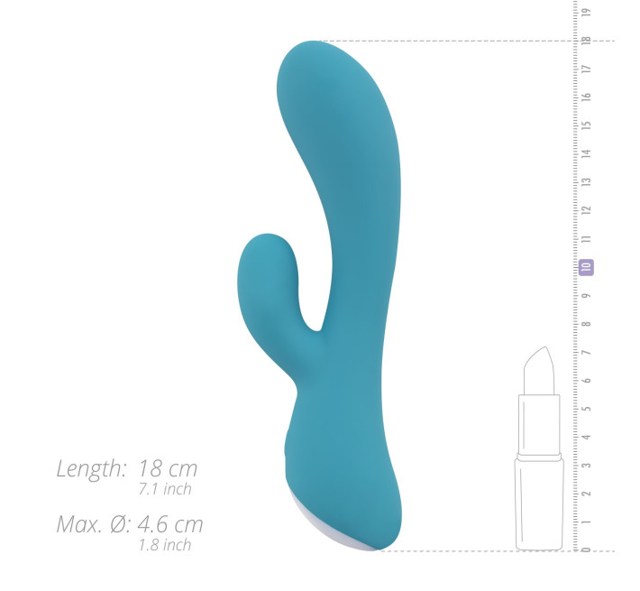 Вібратор-кролик Cala Azul – Martina Rabbit Vibrator, ергономічна форма, 10 режимів