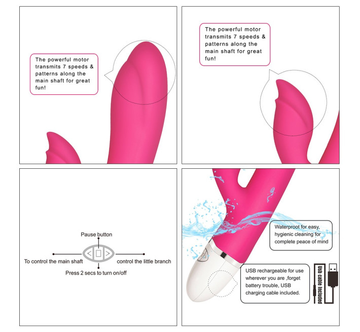 Вібратор LoveToy Dreamer II Vibrator Rose Red