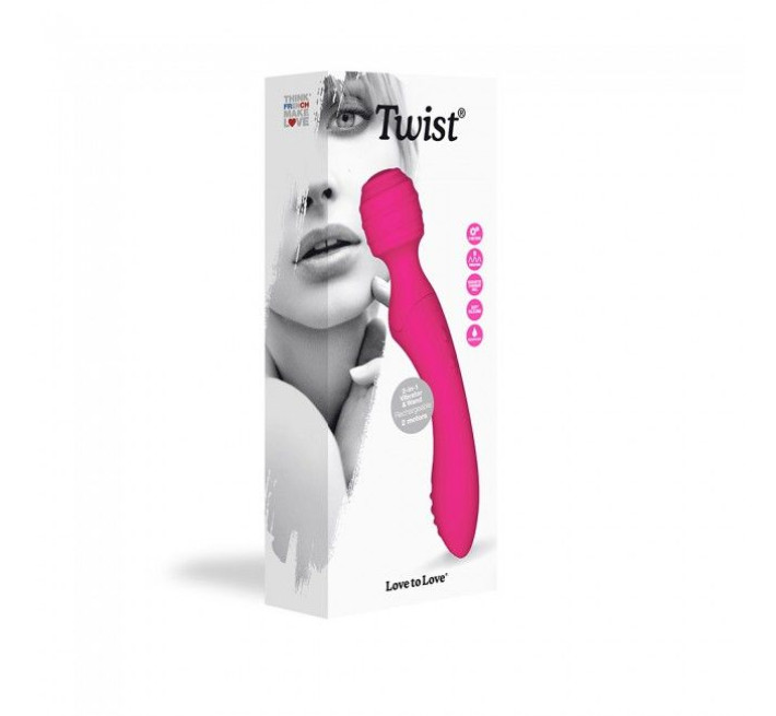 Вибромассажер 2-в-1 Love To Love TWIST Розовый