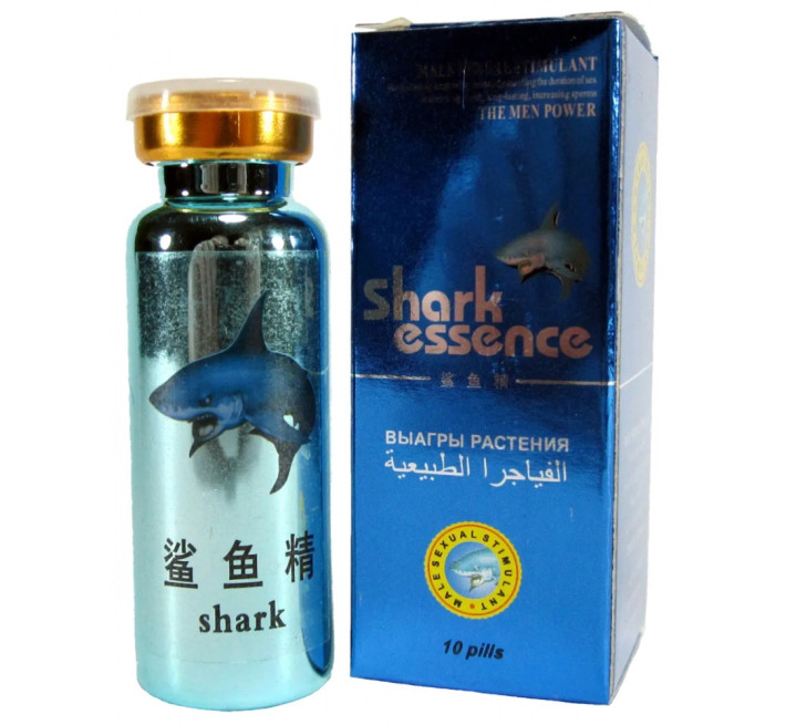 Пігулки Shark Essence (Акулій Екстракт) для сильної ерекції 10 пігулок