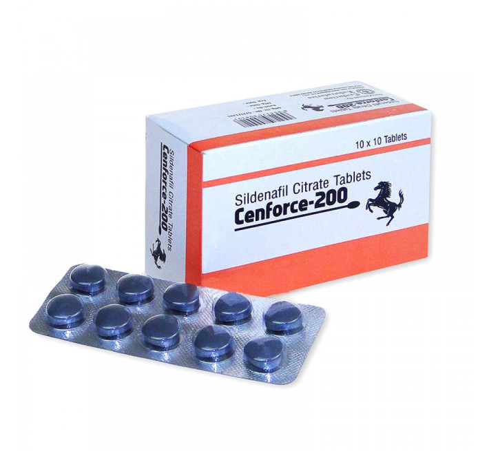 Збудливі пігулки для чоловіків CENFORCE 200 мг Сілденафіл 10 пігулок