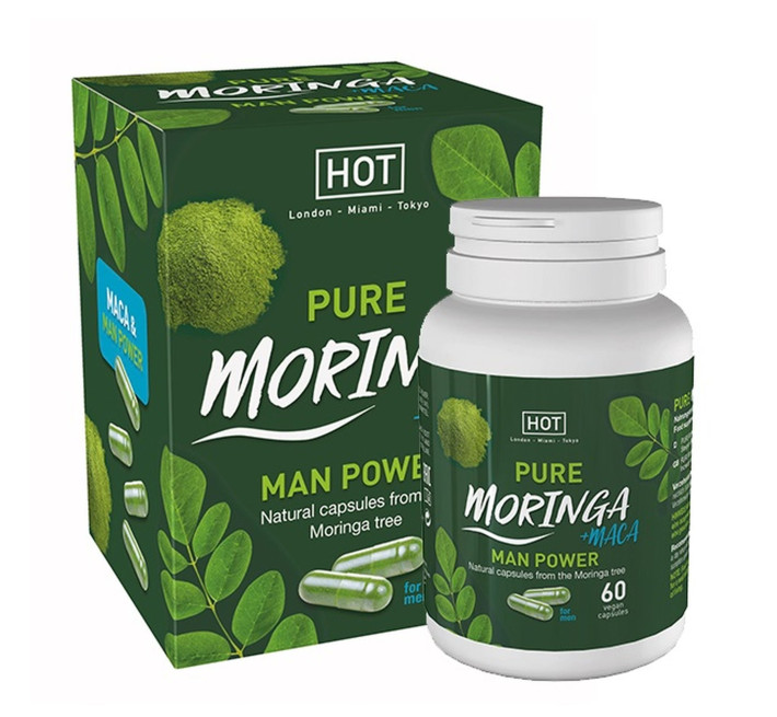 Капсули для підвищення потенції HOT BIO Moringa Man Caps (ціна за упаковку, 60 пігулок)