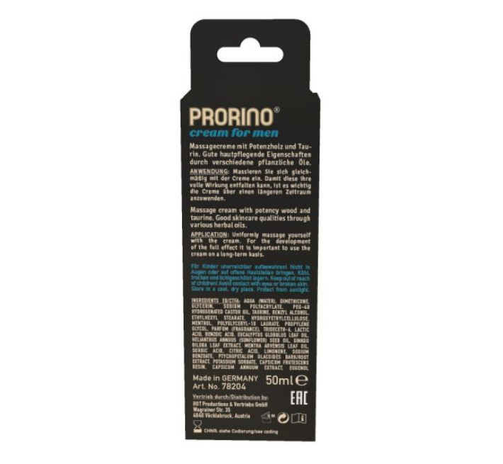 Крем ерекційний для чоловіків Hot Rino Strong Cream 50 мл