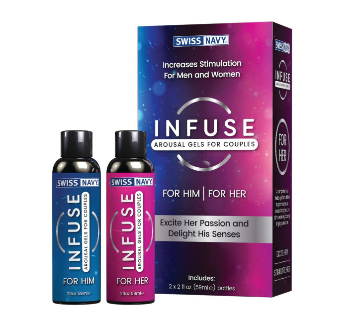 Збуджувальні гелі для пар Swiss Navy Infuse Arousal Gels for Couples 2×59 мл