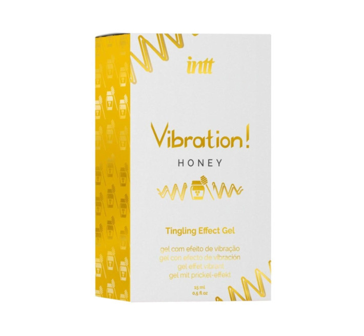 Жидкий вибратор Intt Vibration Honey (15 мл), густой гель, вкусный, действует до 30 минут