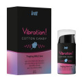 Жидкий вибратор Intt Vibration Cotton Candy (15 мл), густой гель, вкусный, действует до 30 минут