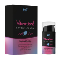 Жидкий вибратор Intt Vibration Cotton Candy (15 мл), густой гель, вкусный, действует до 30 минут Жидкий вибратор Intt Vibration Cotton Candy (15 мл), густой гель, вкусный, действует до 30 минут