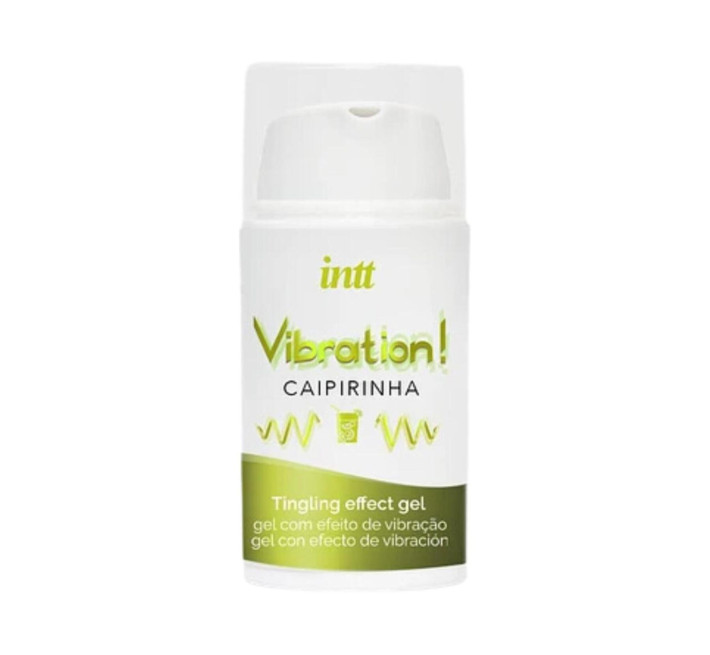 Жидкий вибратор Intt Vibration Caipirinha (15 мл), густой гель, вкусный, действует до 30 минут