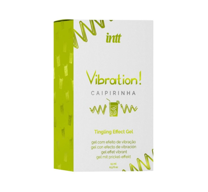 Жидкий вибратор Intt Vibration Caipirinha (15 мл), густой гель, вкусный, действует до 30 минут