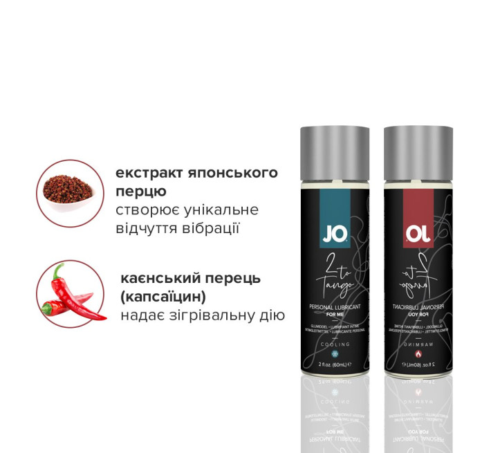 Комплект смазок для пар System JO 2-TO-TANGO LUBRICANT COUPLES KIT