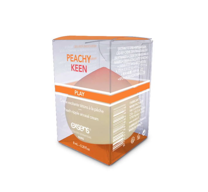 Возбудительный крем для сосков EXSENS Peachy Keen (8 мл) с маслом жожоба и ши, съедобный, без сахара