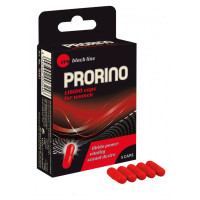 Добавка харчова для жінок Hot ERO PRORINO black line Libido 5 капсул