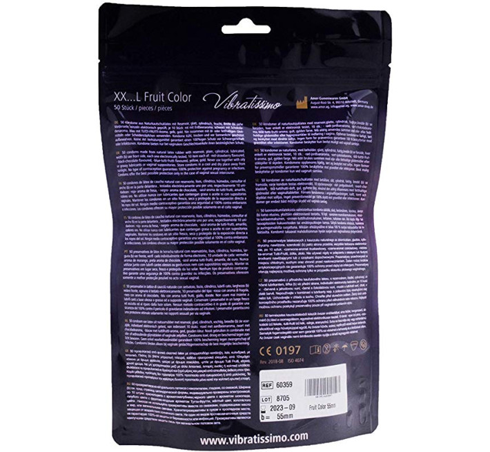 Vibratissimo XX ... L Fruit Color, 55 мм, 50 шт