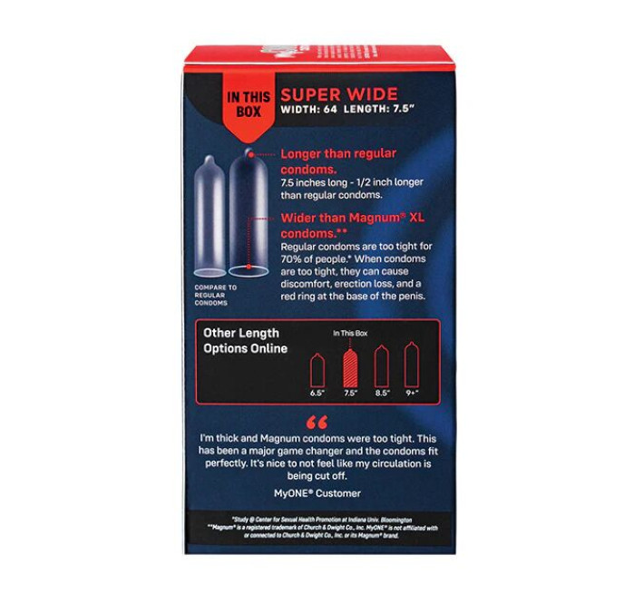 MyONE Super Wide 10 шт, картонная коробка