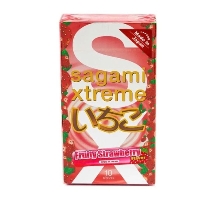 Sagami Xtreme Strawberry 0,04 мм, 10 шт