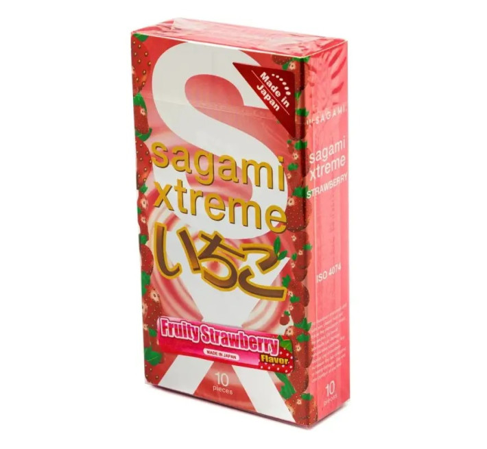 Sagami Xtreme Strawberry 0,04 мм, 10 шт