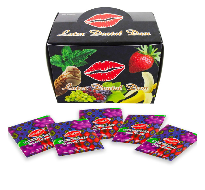 Набір латексних серветок Latex Dental Dams Grape 100 шт