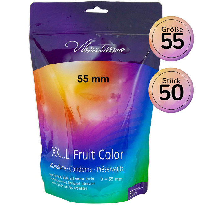 Vibratissimo XX ... L Fruit Color, 55 мм, 50 шт
