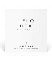 LELO HEX Condoms Original 3 Pack, тонкие и суперпрочные