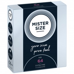 Mister Size – pure feel – 64 (3 condoms), толщина 0,05 мм