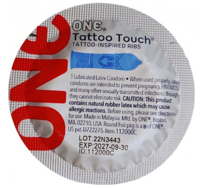 One Tattoo Touch сині 5 штук