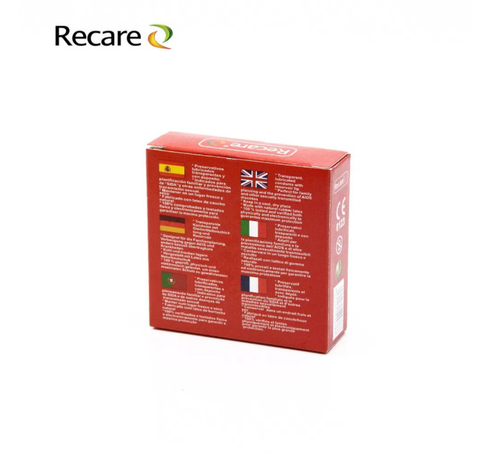 Recare Cola Dotted&Ribbed Condoms 3 шт, з пухирцями та ребрами, аромат: Кола