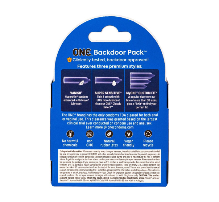 Набор ONE Backdoor, 3 шт, 3 вида, картонная упаковка