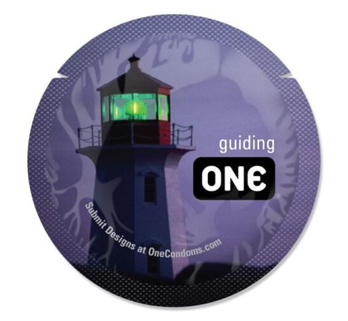 ONE Glowing Pleasures, 1 шт, светится в темноте, со смазкой