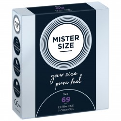 Mister Size – pure feel – 69 (3 condoms), толщина 0,05 мм
