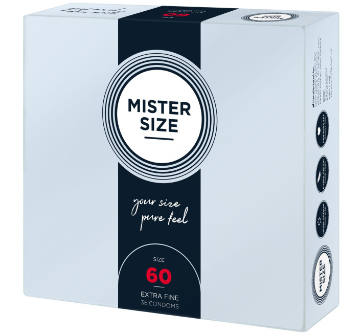 Mister Size - pure feel - 60 (36 condoms), товщина 0,05 мм