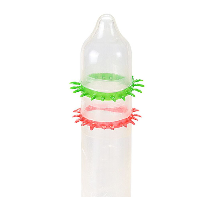 Recare Spike Condom Green (з рядами шипів)