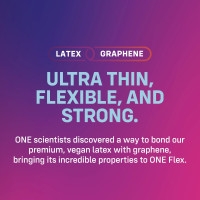 ONE Flex Graphene Condom 3 шт, картонна коробка ONE Flex Graphene Condom 3 шт, картонна коробка