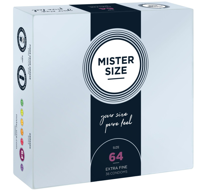 Mister Size - pure feel - 64 (36 condoms), товщина 0,05 мм