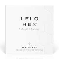 LELO HEX Condoms Original 3 Pack, тонкі та суперміцні LELO HEX Condoms Original 3 Pack, тонкі та суперміцні