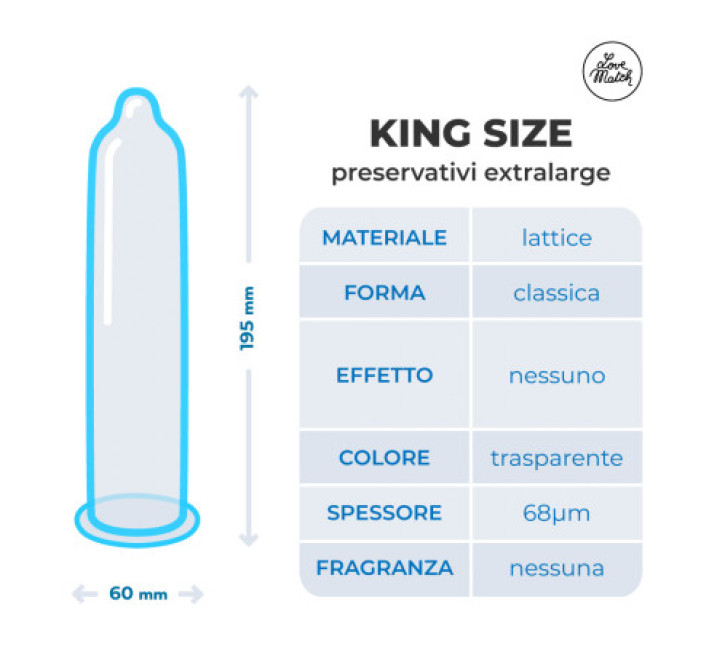 Love Match King Size, 60 мм, 144 шт