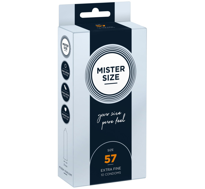 Mister Size - pure feel - 57 (10 condoms), товщина 0,05 мм