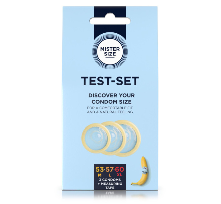 Набір Mister Size test-set 53–57–60, 3 розміри + лінійка, товщина 0,05 мм