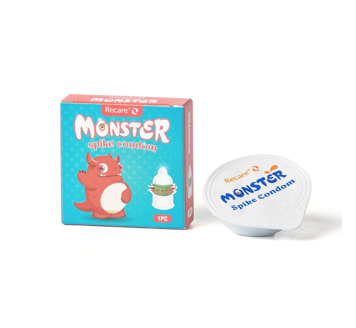 Recare Red Monster Spike Condom (з рядами шипів)