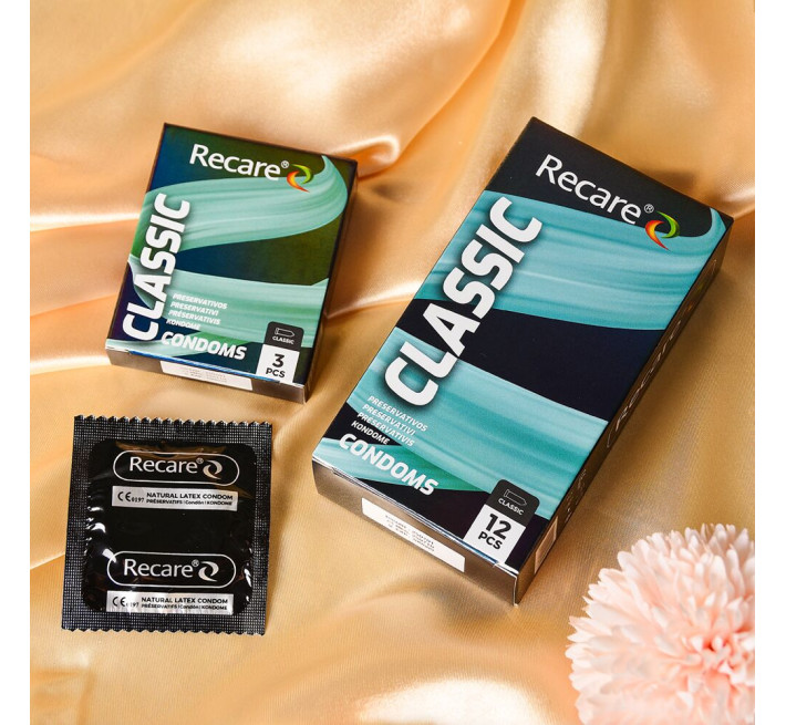 Holographic Recare Classic Condoms 3 шт, класичні