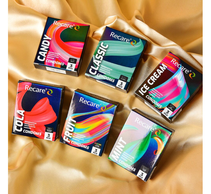 Holographic Recare Classic Condoms 3 шт, класичні