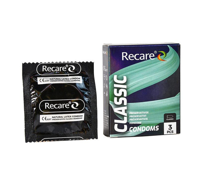 Holographic Recare Classic Condoms 3 шт, класичні