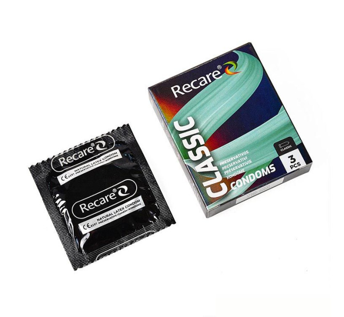 Holographic Recare Classic Condoms 3 шт, класичні