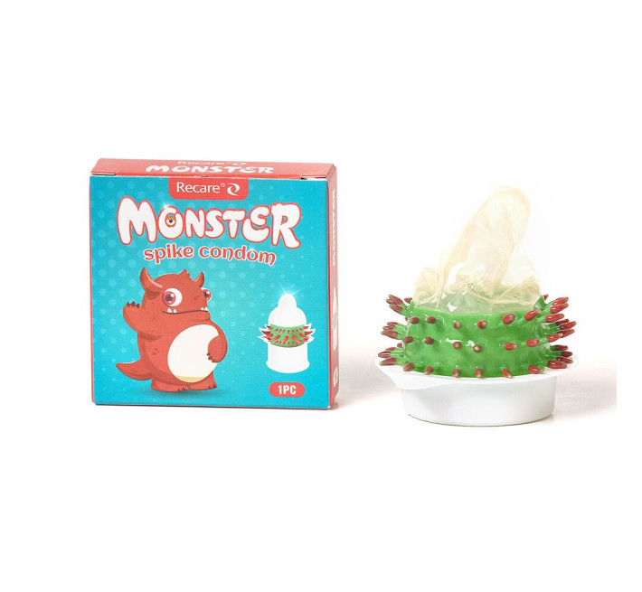 Recare Red Monster Spike Condom (з рядами шипів)