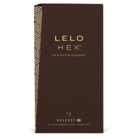 LELO HEX Condoms Respect XL 12 Pack, тонкие и суперпрочные, увеличенный размер