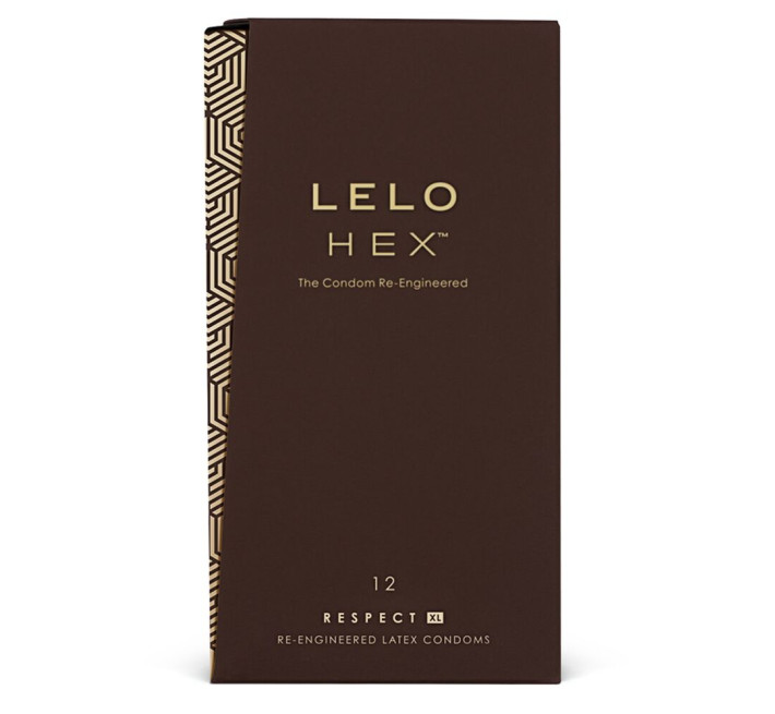 LELO HEX Respect XL 12 Pack, тонкі та суперміцні, збільшений розмір