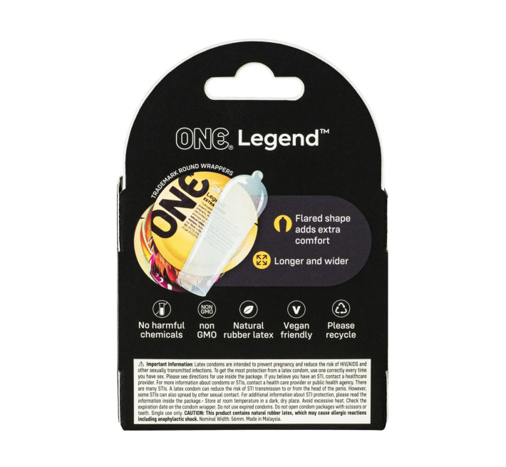 ONE Legend XL, 3 шт, збільшений розмір, розширення на кінці, картонне паковання