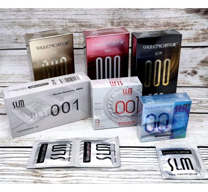 Ультратонкие Shulemei 001 больше смазки 10 шт