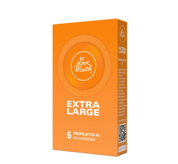 Love Match Extra Large, 57 мм, 6 шт