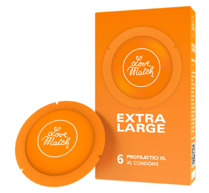 Love Match Extra Large, 57 мм, 6 шт
